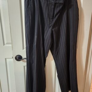 Cato Women's Dark Pinstriped Dress Pants